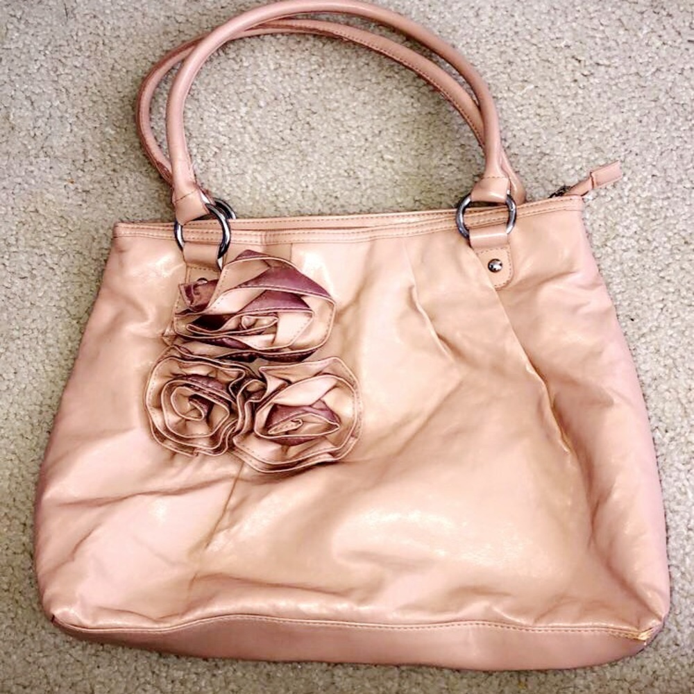 Blush floral purse